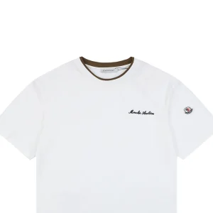 Moncler Archive Double-Layer Collar T-Shirt White