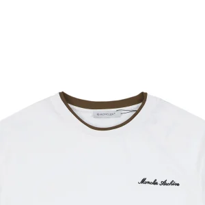 Moncler Archive Double-Layer Collar T-Shirt White