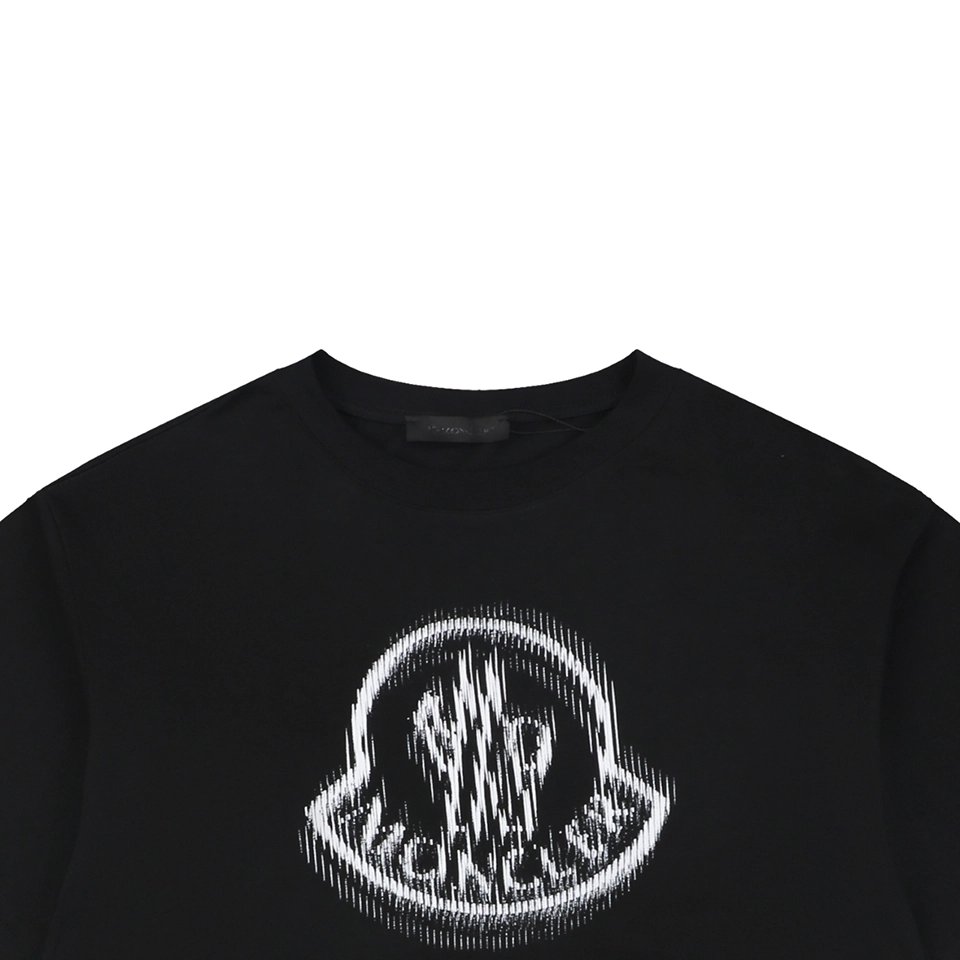 Moncler Distorted Logo Graphic T-Shirt
