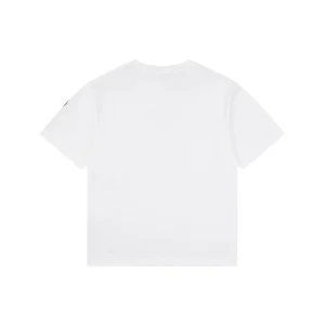 Moncler Distorted Logo Graphic T-Shirt White Back view