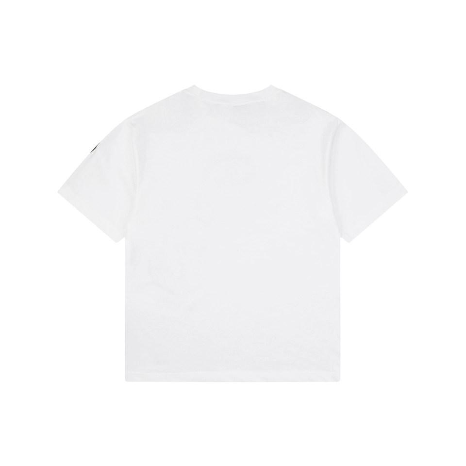 Moncler Distorted Logo Graphic T-Shirt White Back view