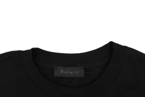 Moncler Distorted Logo Graphic T-Shirt Collar