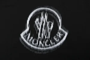 Moncler Distorted Logo Graphic T-Shirt Front Print