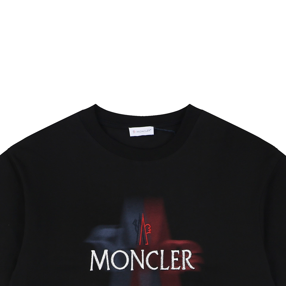 Moncler Gradient Logo Graphic T-Shirt Black