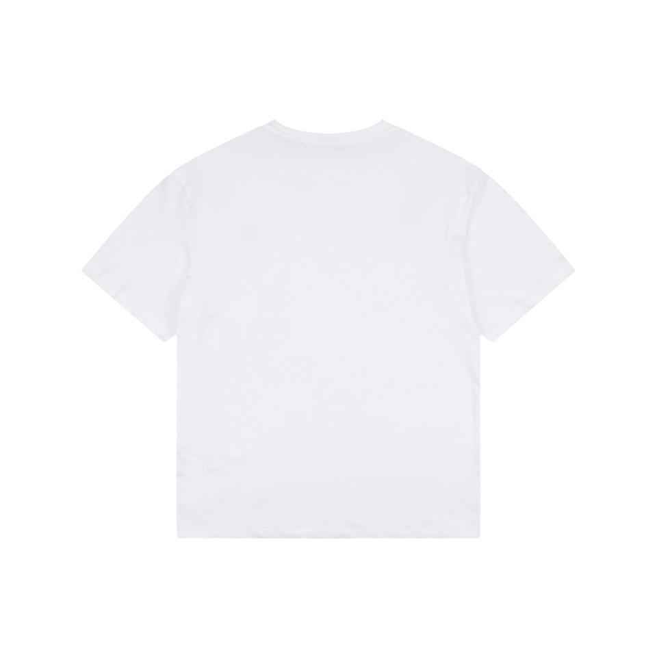 Moncler Logo Patch Cotton T-Shirt White Back view