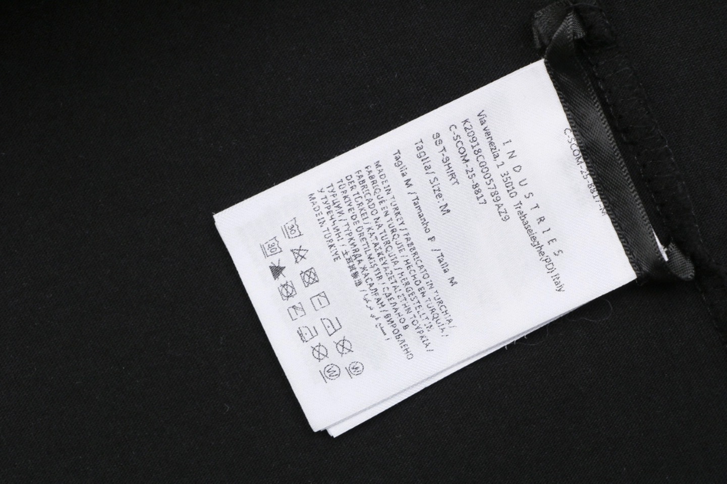 Moncler Phantom Logo Cotton T-Shirt Wash label