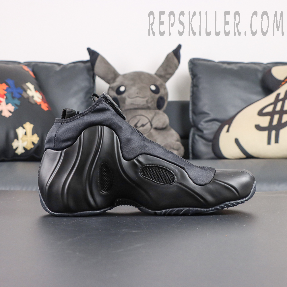 Nike Air Flightposite side view with ventilation pod and sleek silhouette