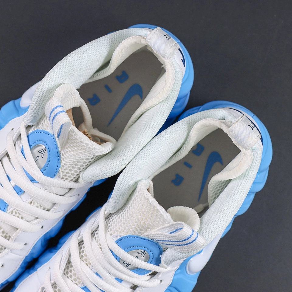 Nike Air Foamposite Pro interior view with insole branding and mesh lining