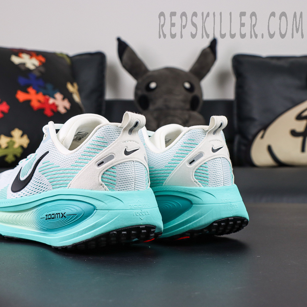 Nike Vomero 18 GS heel-side detail showing textured midsole and cushioning tech