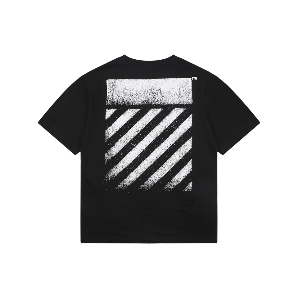 OFF-WHITE Spray Stripe Graphic T-Shirt Back view