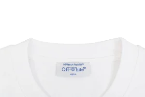 OFF-WHITE Vintage Portrait Graphic T-Shirt Collar