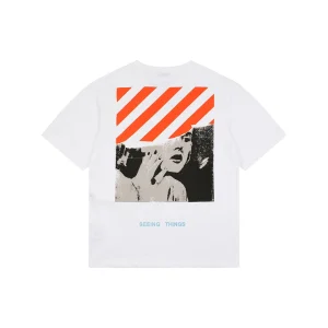 OFF-WHITE Vintage Portrait Graphic T-Shirt Back view