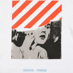 OFF-WHITE Vintage Portrait Graphic T-Shirt Back Print