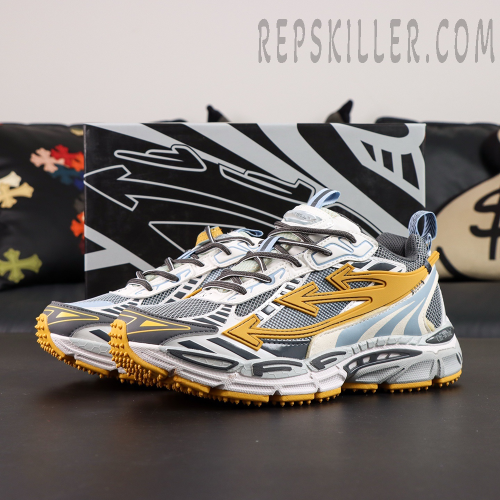Off-White Be Right Back 'Grey Yellow Blue'