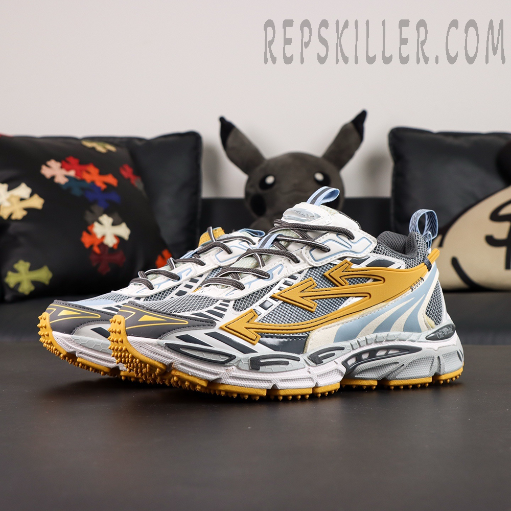 Off-White Be Right Back 'Grey Yellow Blue'