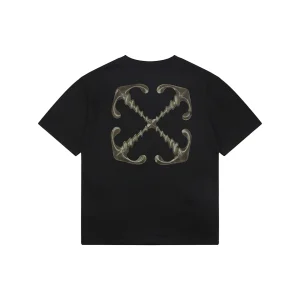 Off-White Distressed Metal Arrow T-Shirt Back view