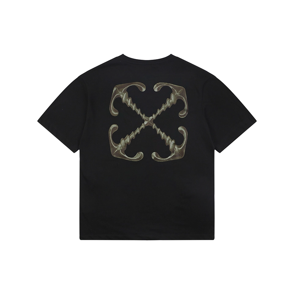 Off-White Distressed Metal Arrow T-Shirt Back view