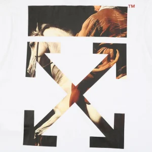 Off-White “Equestrian Arrow” Graphic T-Shirt White Back Print