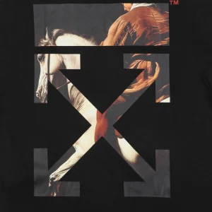 Off-White “Equestrian Arrow” Graphic T-Shirt Black Back Print