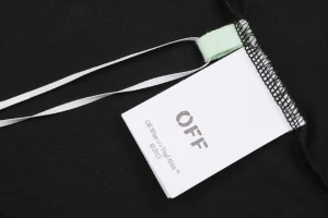 Off-White “Equestrian Arrow” Graphic T-Shirt Black Wash lebel