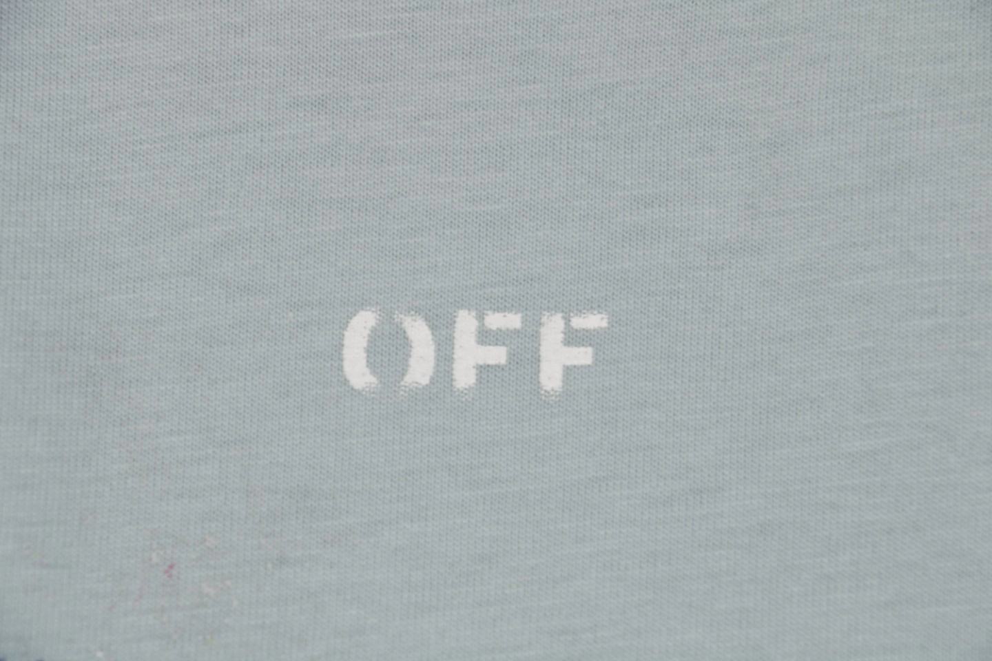 Off-White Grey Galaxy Paint Splatter Arrow Graphic T-Shirt Brand Print