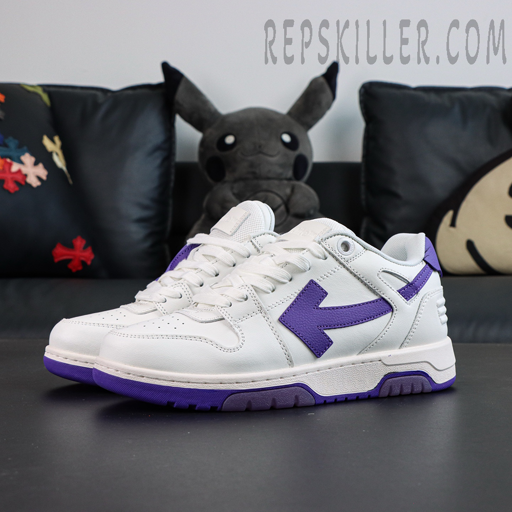 Off-White Out Of Office 'White Dark Purple'