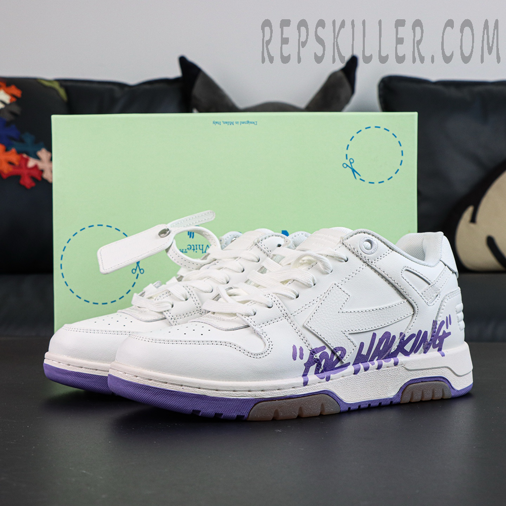 Off-White Out of Office 'For Walking - White Lilac'