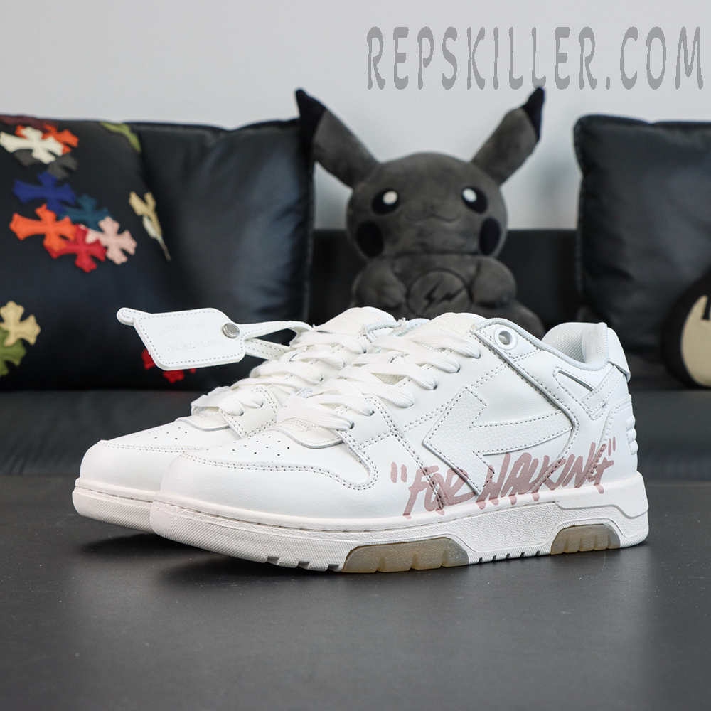 Off-White Out of Office 'For Walking - White Pink'