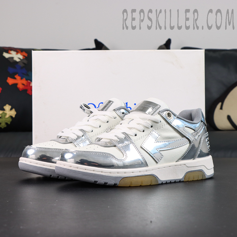 Off-White Out of Office 'Mirror Silver'