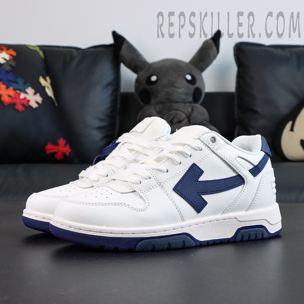 Off-White Out of Office 'White Navy Blue'