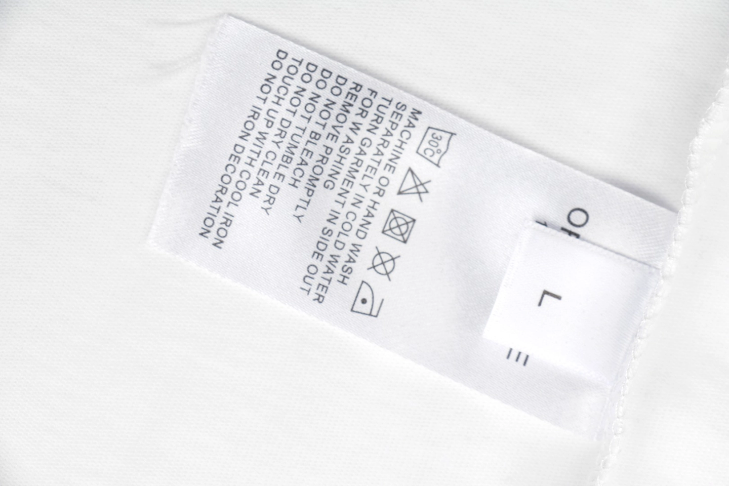 Off-White Scribble Arrow Embroidered T-Shirt White Wash label