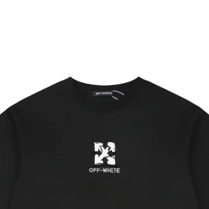 Off-White Scribble Arrow Embroidered T-Shirt Black