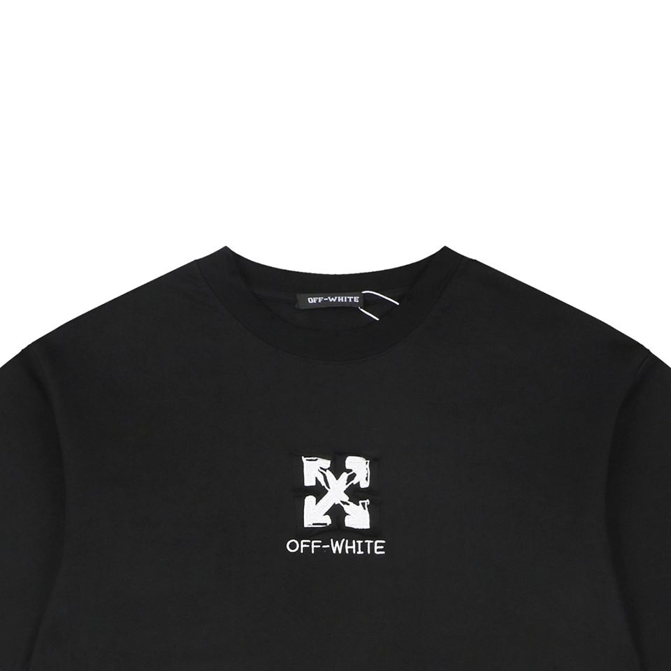 Off-White Scribble Arrow Embroidered T-Shirt Black
