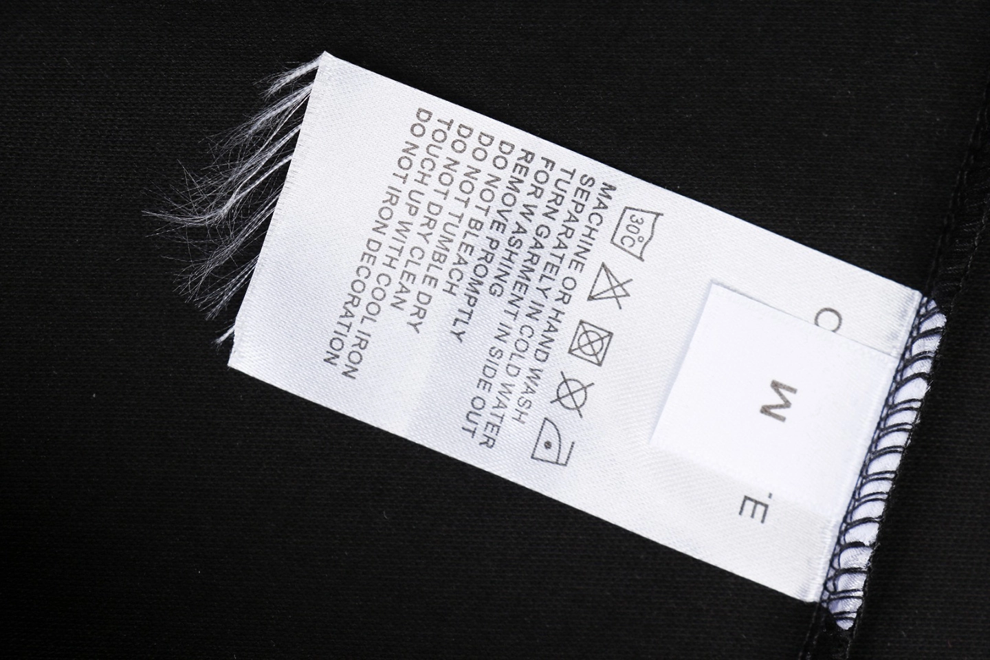 Off-White Scribble Arrow Embroidered T-Shirt Black Wash label