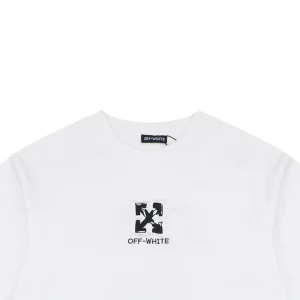 Off-White Scribble Arrow Embroidered T-Shirt White