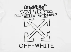 Off-White Scribble Arrow Embroidered T-Shirt White Back Print