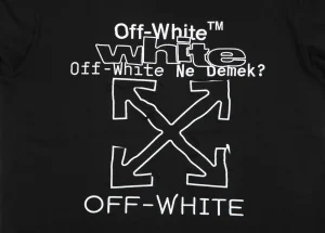 Off-White Scribble Arrow Embroidered T-Shirt Black Back Print
