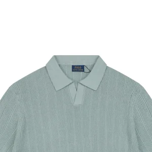 Ralph Lauren Linen Cotton Knit Polo T-Shirt Green