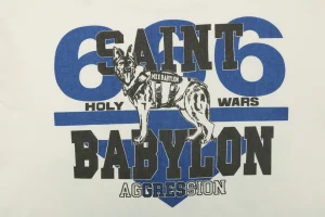 Saint Michael “Babylon Wolves” Vintage T-Shirt Back Print