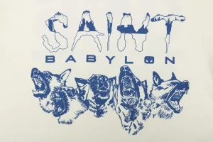Saint Michael “Babylon Wolves” Vintage T-Shirt Front Print