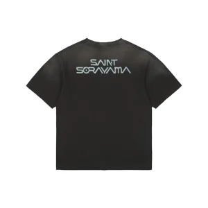 Saint Michael Mechanical Dinosaur Graphic T-Shirt Back view