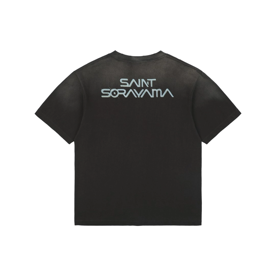 Saint Michael Mechanical Dinosaur Graphic T-Shirt Back view
