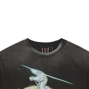 Saint Michael Mechanical Dinosaur Graphic T-Shirt