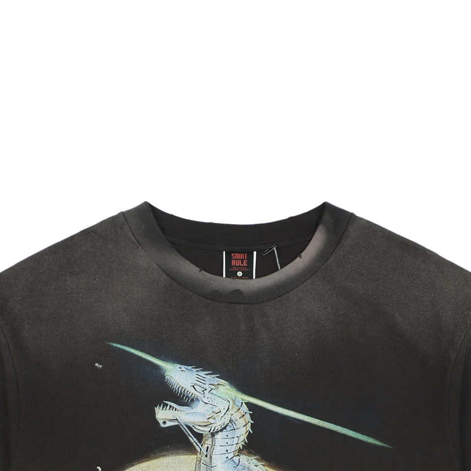 Saint Michael Mechanical Dinosaur Graphic T-Shirt
