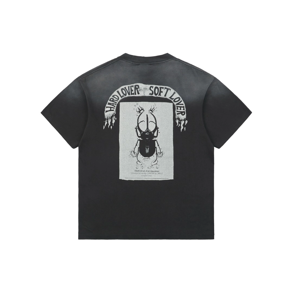 Saint Michael Skull Beetle Vintage Washed Distressed Print T-Shirt9.jpeg