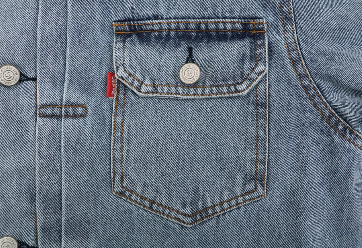 Stussy × Levi’s 150th Anniversary Embossed Denim Jacket Pocket