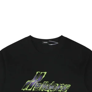We11done Gradient Logo Graphic T-Shirt Black