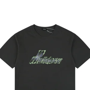 We11done Gradient Logo Graphic T-Shirt Grey