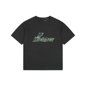 We11done Gradient Logo Graphic T-Shirt Grey Front view
