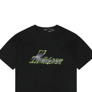 We11done Gradient Logo Graphic T-Shirt Black